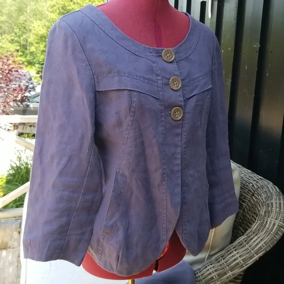 Part Two 100% Linen Jacket - Picture 6 of 15